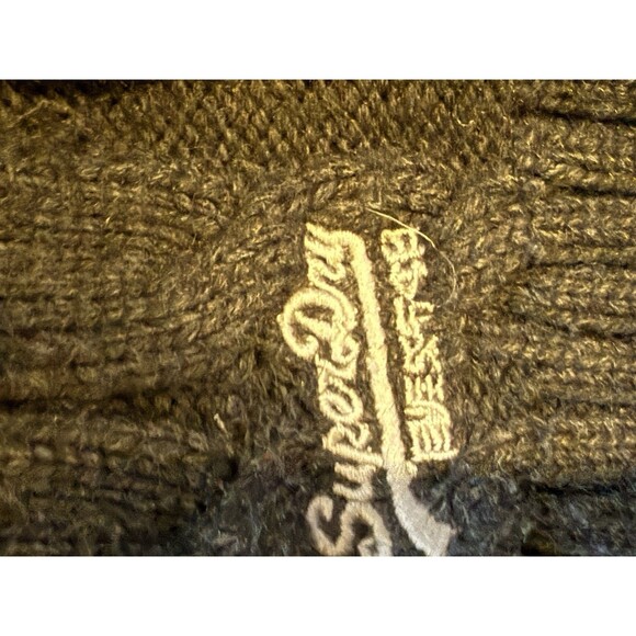 Superdry Sweater Mens L Cable Knit Half Zip Pullover Premium Knitwear - Picture 5 of 7